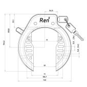 Ringslot Axa Ren II Zwart