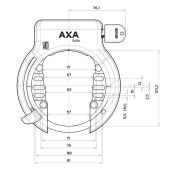 Ringslot Axa Solid Zwart ART2