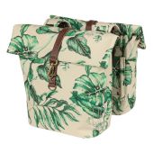 Basil Fietstas dubbel Ever-Green Sandshell Beige 28-32L