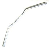 Stuurbocht Gazelle Trekking 590mm ZILVER met ril voor handvatten - 210130200