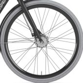 Voorwiel Gazelle 28 ZWART naafdynamo rollerbrake Dutch 19 2x18 DH-C6000-2R-D naaf - 4525141118301