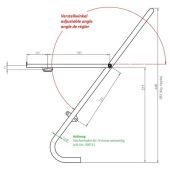 Voordrager Tubus Tara Lowrider zilver 26/28"