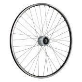 Voorwiel 28" vast naafdynamo rollerbrakeaansluiting 622 ZAC19 zwart 24mm