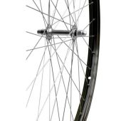 Voorwiel 28" vast aluminium velg 28x1 1/2 (635) ZWART