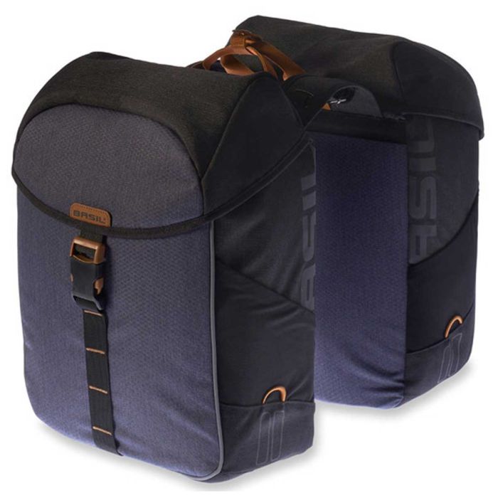 Fietstas dubbel Basil Miles 32L Black Slate