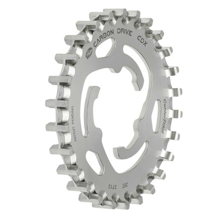 Tandriemschijf / Sprocket Gates 26T Carbon Drive CDX CenterTrack Shimano/SRAM RVS zilver - CT1126XMNS