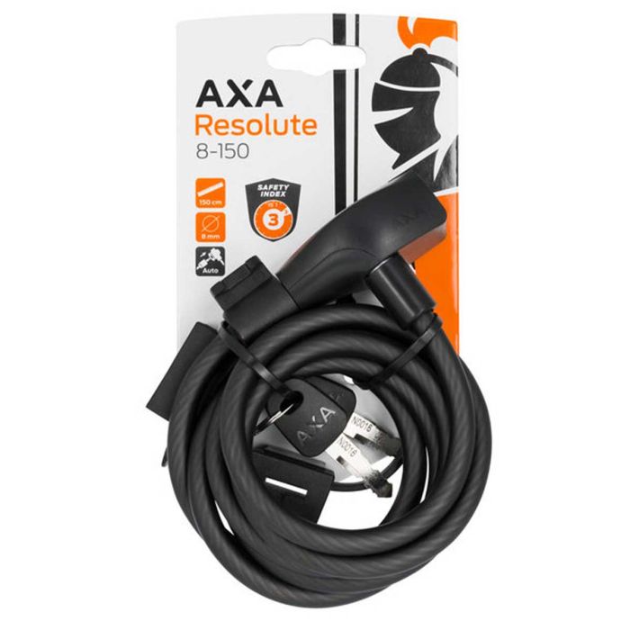 Kabelslot Axa Resolute 150cm lang 8mm dik