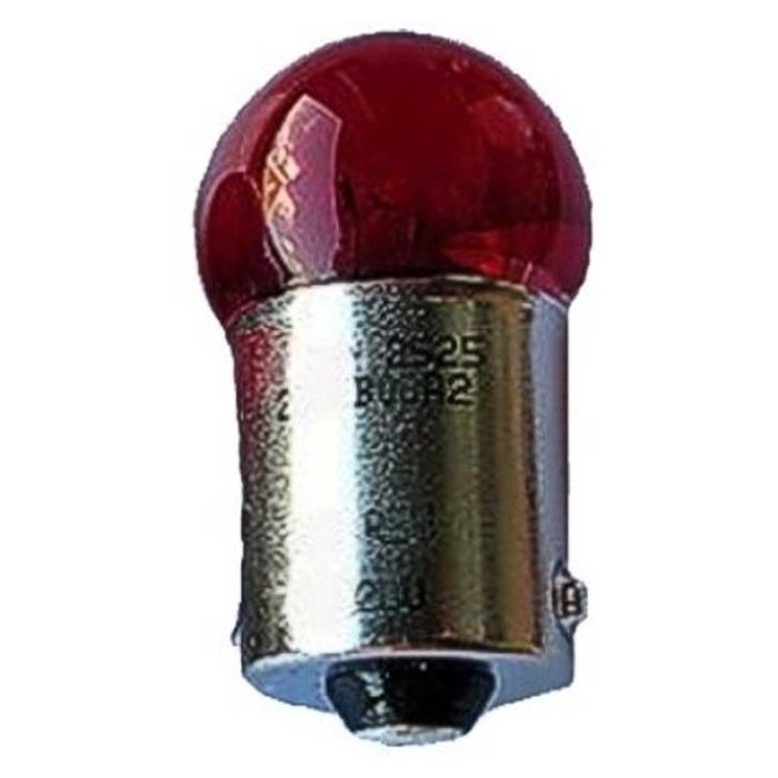 Lamp 12V 10W BA15S rood