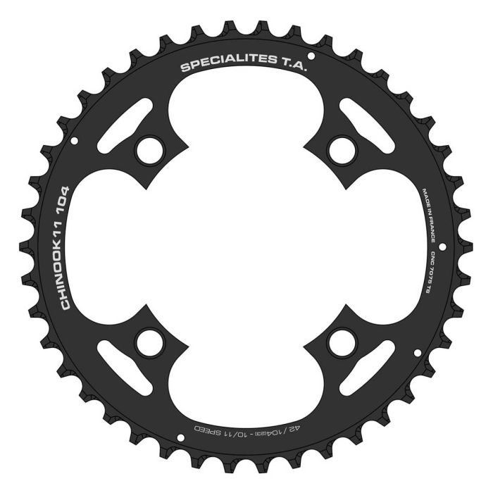 Kettingblad Spécialités T.A. 42T 10v 11v Chinook BCD 104mm 23mm spiderbreedte