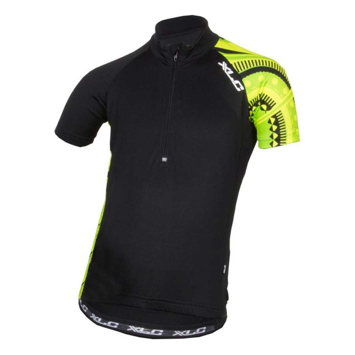 Fietsshirt XLC kind korte mouw zwart/multi maat 140