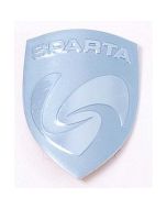 Balhoofdplaat / schild Sparta rond 60 ZILVER - 714110